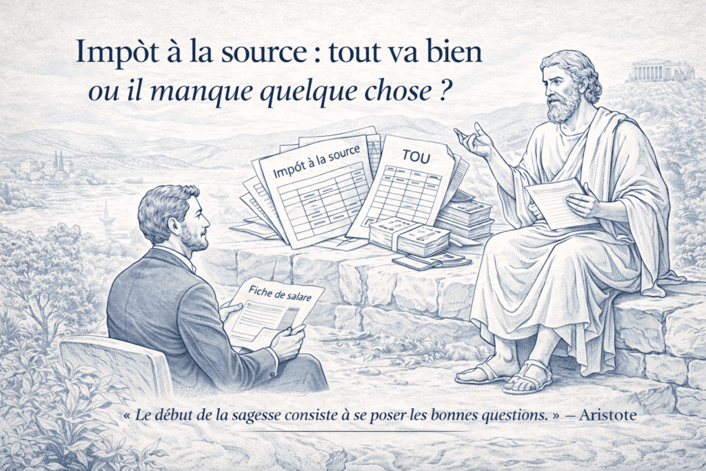 Mon employeur prélève l'impôt à la source — est-ce suffisant ou dois-je faire quelque chose en plus ?